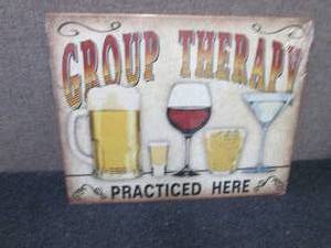 Metal Group Therapy Sign12.5x16 inc...
