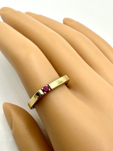 lot 83 image: Petite 14k Ruby Ring