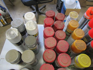 Large Lot of Spray Paint