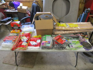 Large Lot of Weatherstrip, Bags, Pipe Insulation