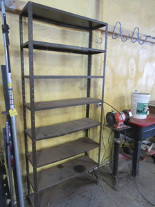 Steel Shop Shelving 1x3x7