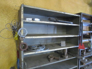(2) Shop Shelving  Contents 1x3x7