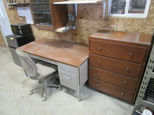 Desk, Chair, Dresser