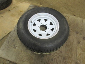 (New) 15 6 Hole Trailer Wheel & Tire
