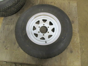 15 6 Hole Trailer Wheel & Tire