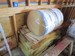 (2) Rolls R-19 Insulation, Misc Insulation Batts & Misc Wood