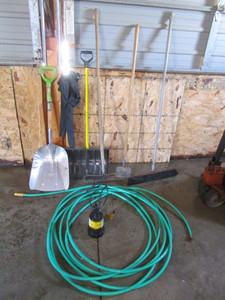 Hand Tools, Sump Pump, Garden Hose
