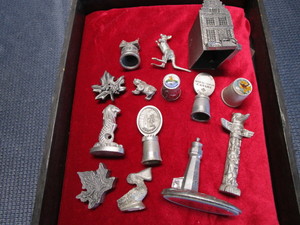Pewter Thimbles & Figures