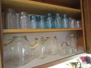 Blue Canning Jars, Canisters