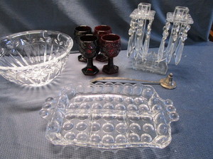 Antique Candle Stand, Prisms