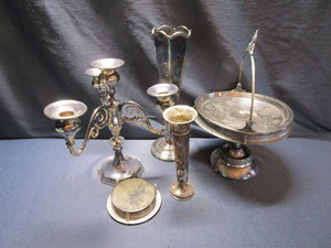 Sterling Vases, Plated