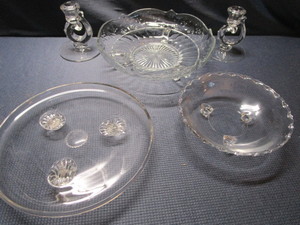 Crystal Footed & Stand