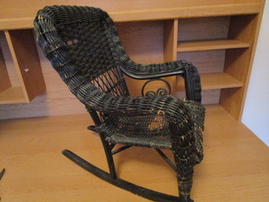 Antique Wicker Childs Rocker