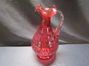 Stretched Cranberry Pitcher