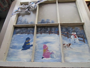 Painted Window Frame