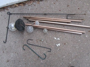 Wind Chimes, Stake, Hooks