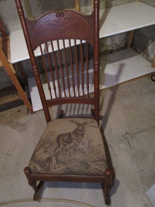 Antique Highback Rocker