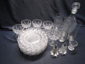 Crystal Plates, Stems, Glasses