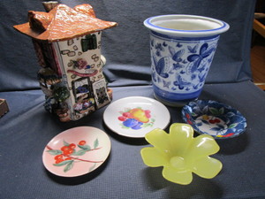 Planter, Luminary, Plates