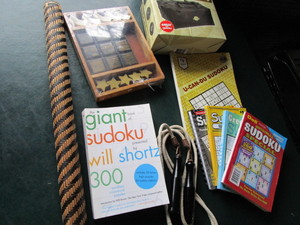 Duffle Bag, Sudoko, Jump Rope