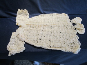 Vintage Christening Gown, Booties