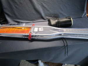Aluminum Crutches, Ankle Boot