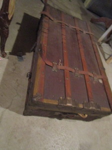Antique Strap Trunk