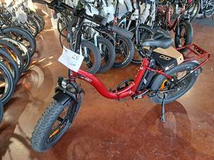 lot 57 image: iGo Royal 48V 8-speed Foldable Electric Bike Maroon Frame (New )