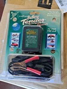lot 126 image: Deltran Battery Tender Junior 12V.75Ah Battery Charger Tender (New in Package)