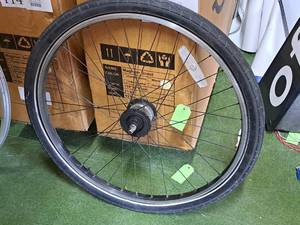 lot 910 image: Alex Rims DM18 26 Hub Motor E-Bike Wheel
