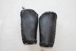 lot 459 image: Lot of (One Pair) Faux Leather Hand Grips - Left and Right