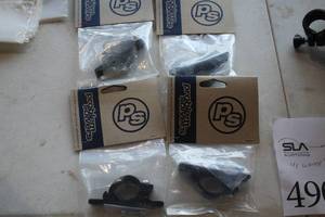 lot 490 image: Lot of (4) Problem Solvers Clamp-on Water Bottle Mounts (in original packaging)