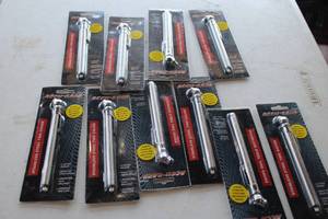 lot 525 image: Lot of (10) Accu-Gage 5-30-PSI Stainless Steel Low Pressure Pencil Tire Gauges (in original packaging)