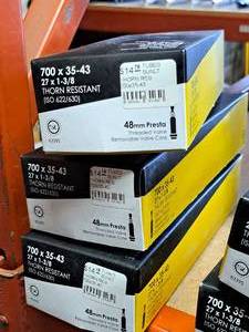 lot 1048 image: Lot of (3) Sunlite Thorn Resistant Bike Tubes 700x35-43mm(27x1-38)