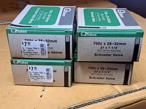 lot 1031 image: Lot of (4) Q Tubes Bike Tubes 700cx28-32mm(27x1-14)