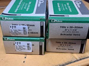 lot 1032 image: Lot of (4) Q Tubes Bike Tubes 700cx28-32mm(27x1-14)