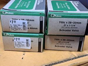 lot 1033 image: Lot of (4) Q Tubes Bike Tubes 700cx28-32mm(27x1-14)