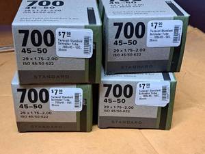 lot 1022 image: Lot of (4) Teravail Standard Bike Tubes 700x45-50mm(29x1.75-2.00)