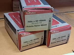 lot 1028 image: Lot of (3) Q Tubes Bike Tubes 700cx40-45mm