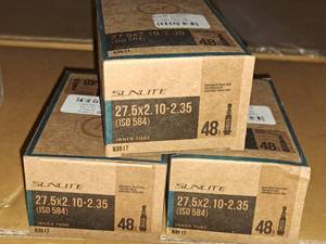 lot 1082 image: Lot of (3) Sunlite 27.5(2.10-2.35) Bike Tubes