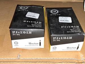 lot 1087 image: Lot of (2) Sunlite Bike Tubes 27.5x2.10-2.35