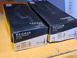lot 1091 image: Lot of (2) Sunlite Thorn Resistent Bike Tubes 27.5x2.10-2.35