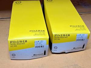 lot 1095 image: Lot of (2) Sunlite Thorn Resistent Bike Tubes 27.5x2.10-2.35