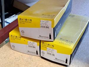 lot 1136 image: Lot of (3) Sunlite Bike Tubes 26x1.50-1.95