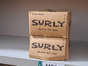 lot 1167 image: Lot of (2) Surly Bike Tubes 26x3.0-4.8