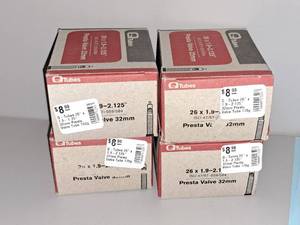 lot 1147 image: Lot of (4) Q Tubes Bike Tubes 26x1.9-2.125