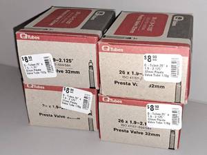 lot 1148 image: Lot of (4) Q Tubes Bike Tubes 26x1.9-2.125