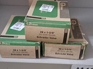 lot 1150 image: Lot of (3) Q Tubes Bike Tubes 26x1-38