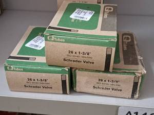 lot 1151 image: Lot of (3) Q Tubes Bike Tubes 26x1-38