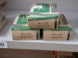 lot 1152 image: Lot of (3) Q Tubes Bike Tubes 26x1-1.25